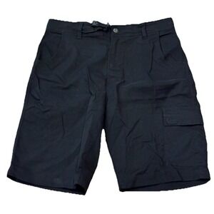 Gerry Venture Cargo Short Mens Black 32x9 Hiking Outdoor Shorts Zip Pockets